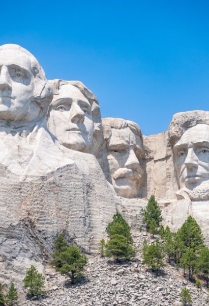 Mount Rushmore in the Black Hills of South Dakota